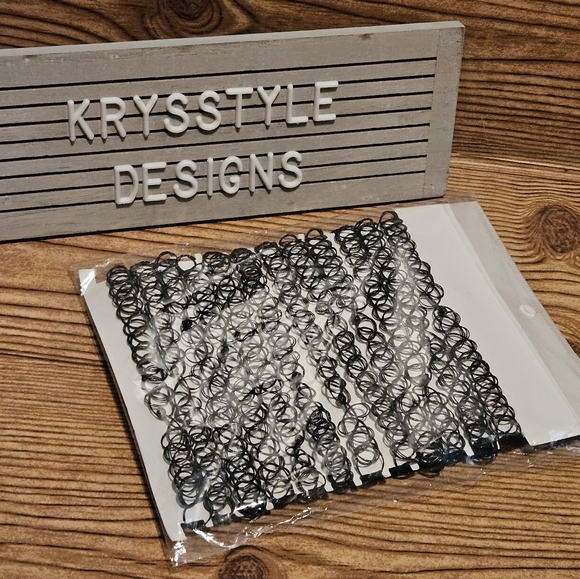 Source Unknown Jewelry - Y2K Black Streatch Choker Necklace 12 pack